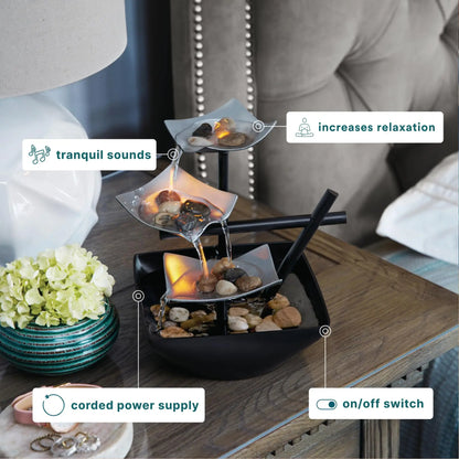 Lotus Leaf Tabletop Fountain – Bring Peace Home™