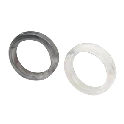 2Pcs Resin Rings Tiny Aesthetic Ring Women Teen Girl Stackable Ring Statement Jewelry Ornament Ring Gift Dropshipping
