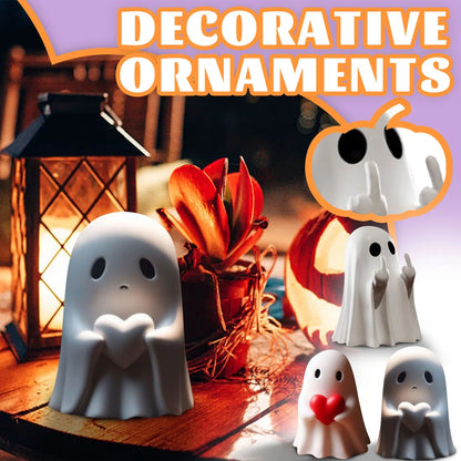 2024 New Halloween Middle Finger Love Ghost Ornaments Halloween Decoration Halloween Ornaments 1