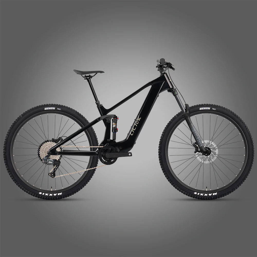 48V 720W Wheeltop Wireless 12 Speed Carbon Electric Mountain Bike 29 27.5 Inch Rear Suspension ROCKSHOX Downhill Ebike