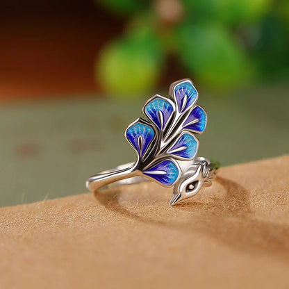 Wedding Ring Peacock Open Ring Engagement Ring Open For Engagement Gift For Women Wedding