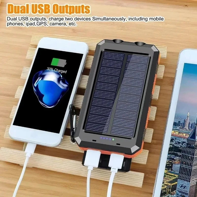 200000mAh Solar Power Bank Portable