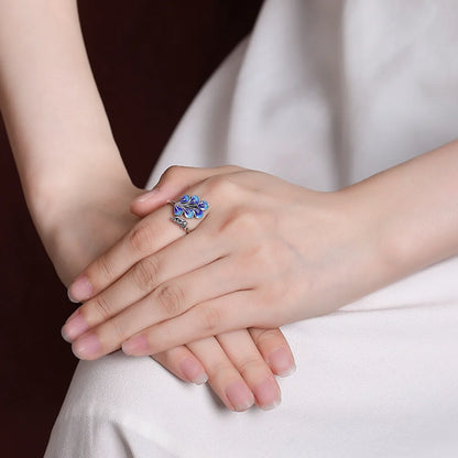 Wedding Ring Peacock Open Ring Engagement Ring Open For Engagement Gift For Women Wedding
