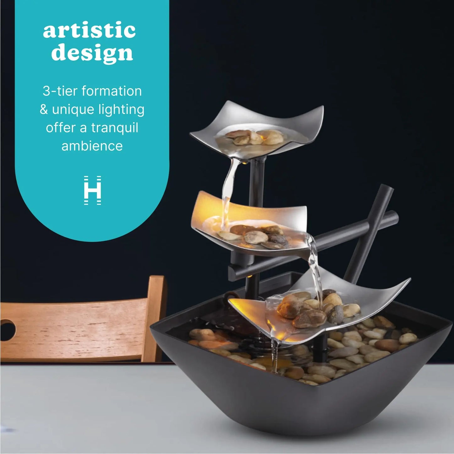 Lotus Leaf Tabletop Fountain – Bring Peace Home™