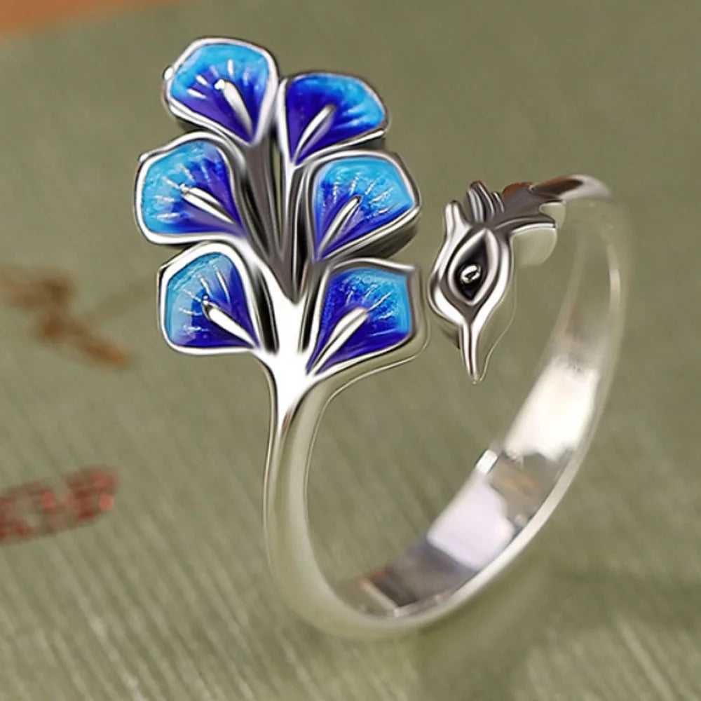 Wedding Ring Peacock Open Ring Engagement Ring Open For Engagement Gift For Women Wedding