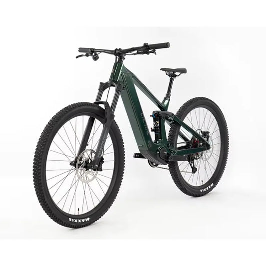 48V 720W Wheeltop Wireless 12 Speed Carbon Electric Mountain Bike 29 27.5 Inch Rear Suspension ROCKSHOX Downhill Ebike