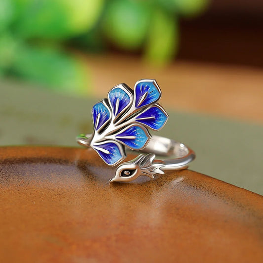 Wedding Ring Peacock Open Ring Engagement Ring Open For Engagement Gift For Women Wedding
